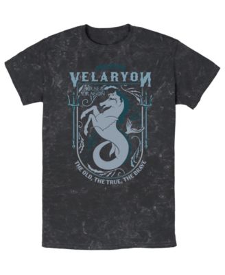 Fifth Sun мужская хлопковая футболка с круглым вырезом и графикой Velaryon из House of the Dragon с эффектом минеральной стирки