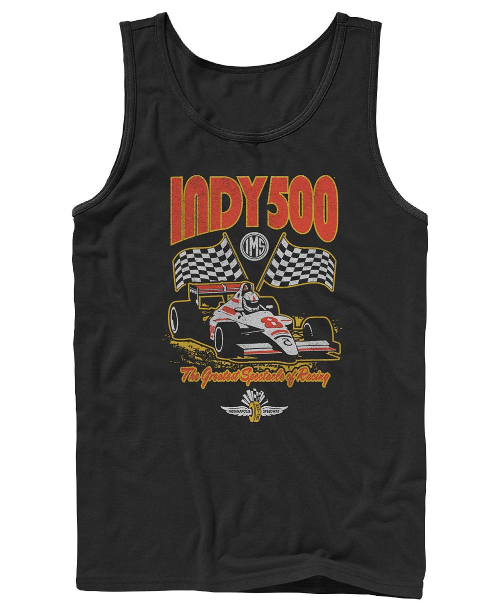 Fifth Sun Men's Indy 500 Vintage Race Car Graphic Tank Top