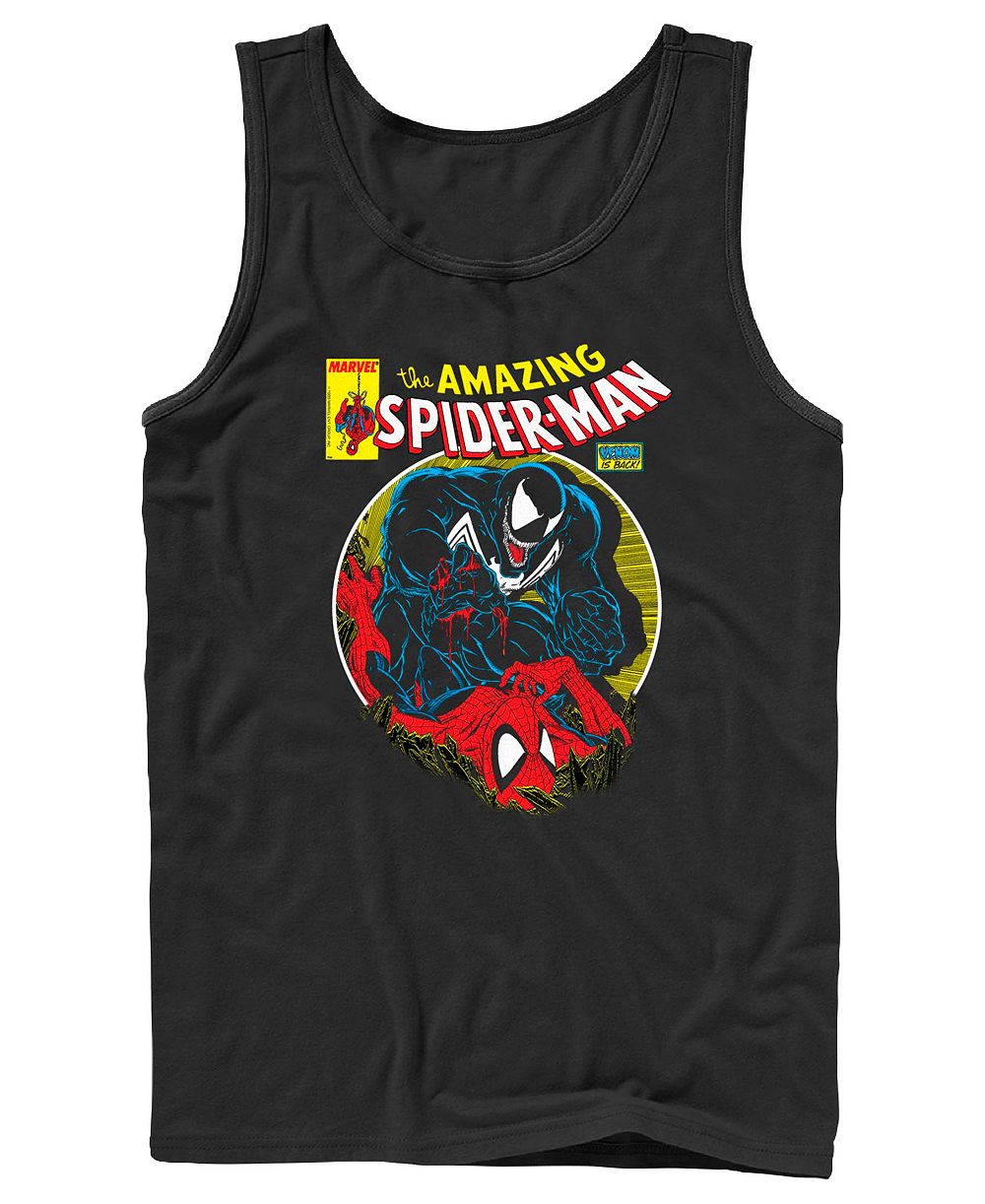 Fifth Sun Мужская майка с графикой Marvel the Amazing Spider-Man Venom is Back