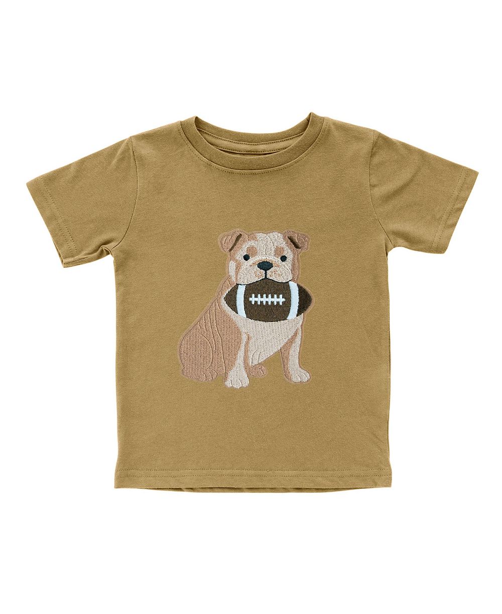 Sweet Wink Baby Boys Bulldog Football Patch Short Sleeve T-Shirt