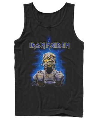 Fifth Sun Men's Iron Maiden Mummy Eddie Lightning Graphic Tank Top