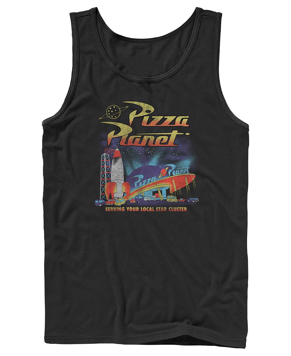Мужская майка Fifth Sun Pizza Planet Retro Space Delivery Graphic