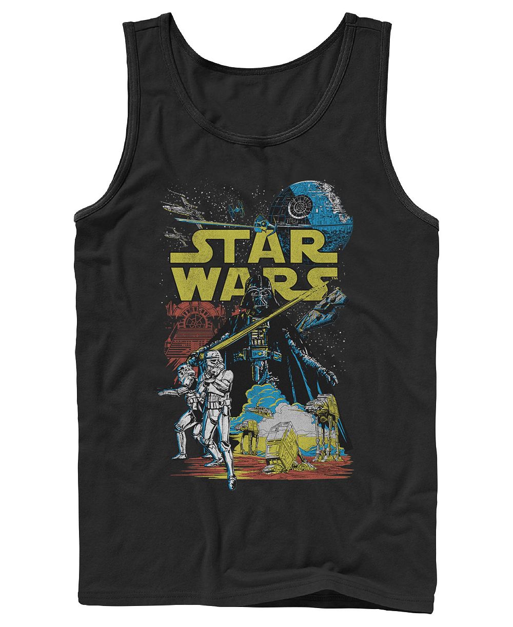 Fifth Sun Мужской майка с принтом Star Wars Retro Comic Cover