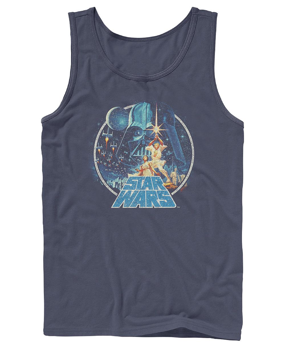 Fifth Sun Men's Star Wars Death Star Battle футболка-майка с принтом винтаж