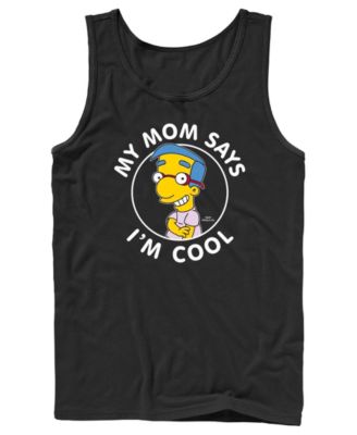 Мужская майка Fifth Sun The Simpsons Milhouse My Mom Says I'm Cool с графическим принтом