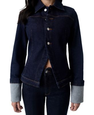 GUESS Women's Madeline Cropped Denim Jacket