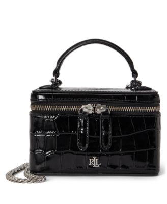Мини-сумка Lauren Ralph Lauren Hallee с тиснением под крокодила