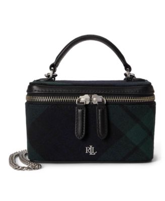 Lauren Ralph Lauren Plaid Hallee Mini Crossbody Handbag