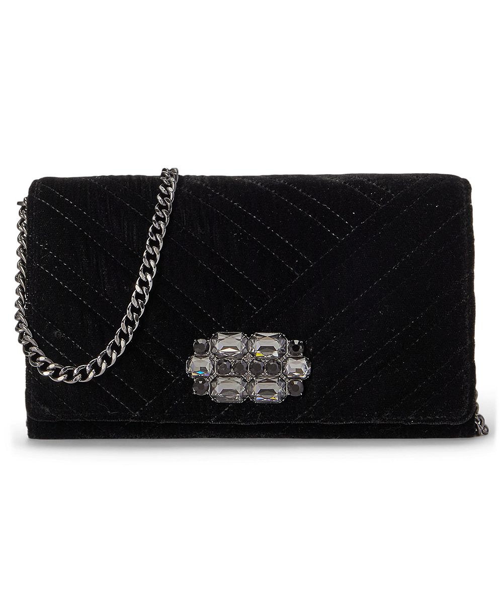 Lauren Ralph Lauren Quilted Velvet Adair II Small Crossbody Handbag