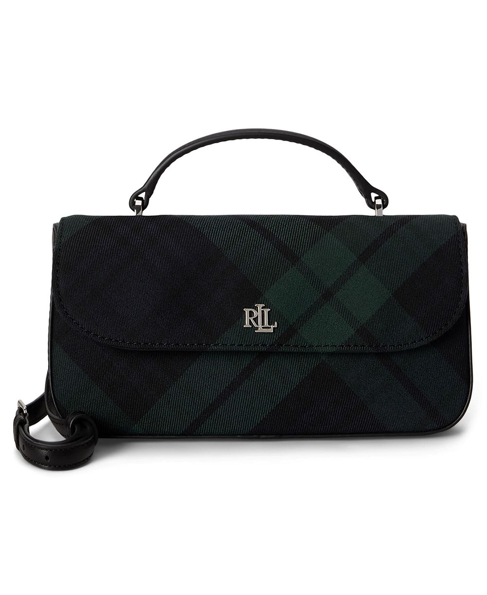 Lauren Ralph Lauren Plaid Marcy Small Crossbody Handbag