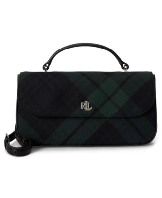 Lauren Ralph Lauren Plaid Marcy Small Crossbody Handbag