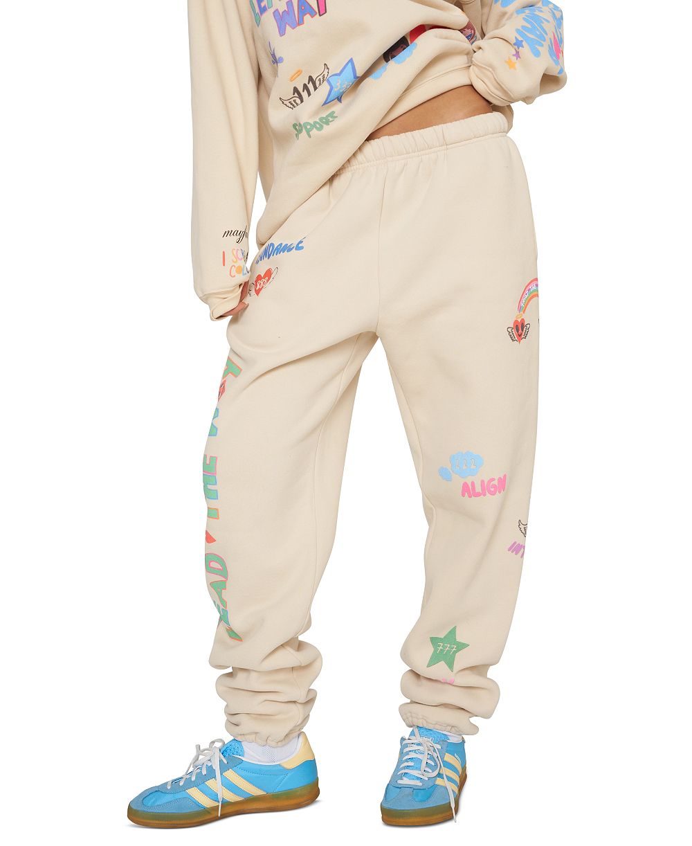 Mayfair Juniors' Angels Lead Graphic Pull-On Jogger Pants