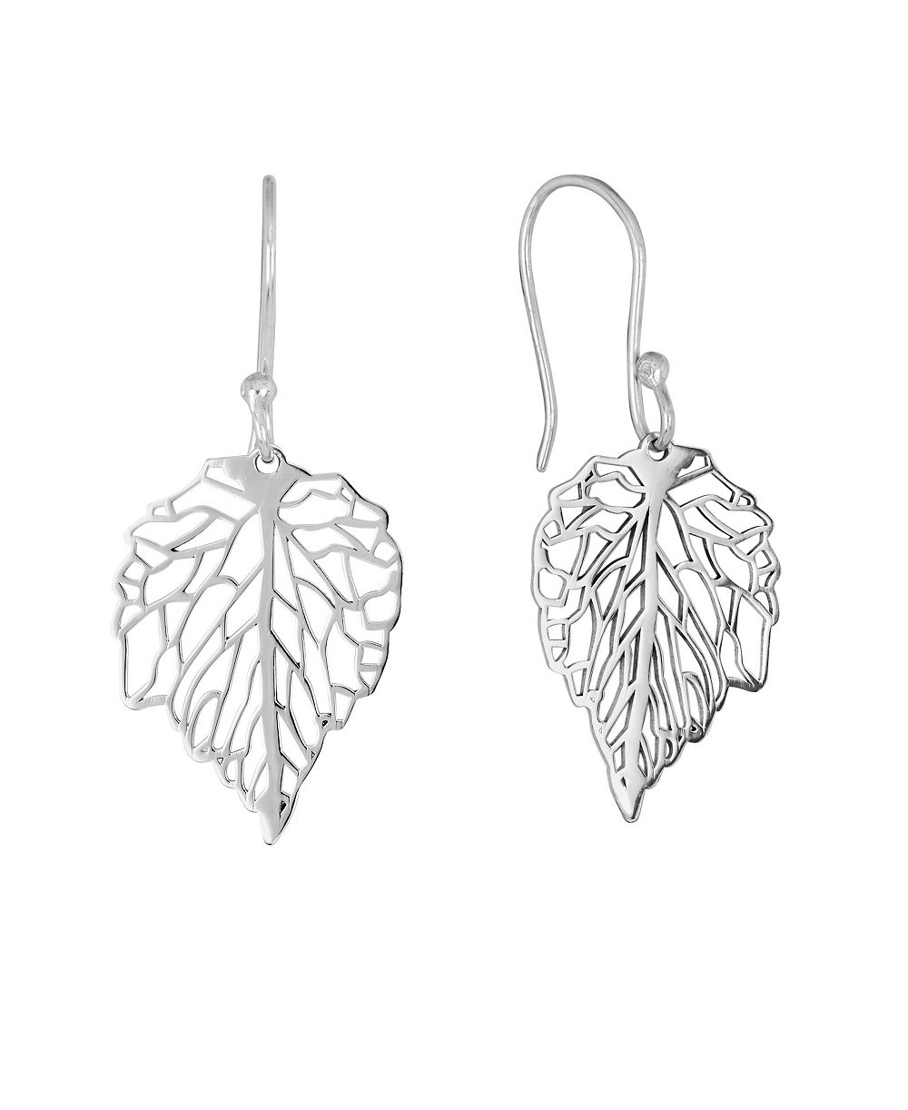 Серьги Macy's с резным кленовым листом