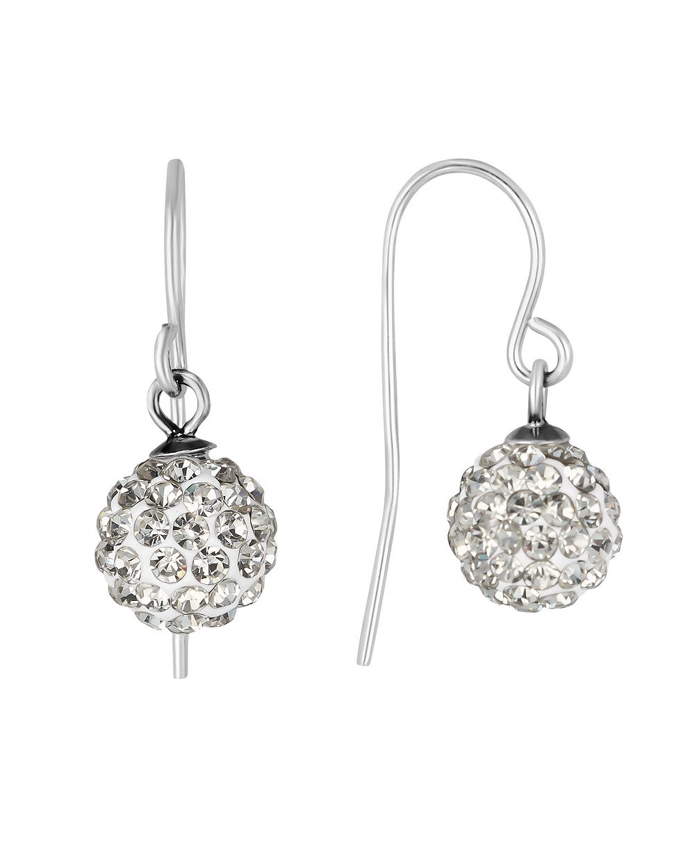 Серьги Macy's 8mm Crystal Ball Drop