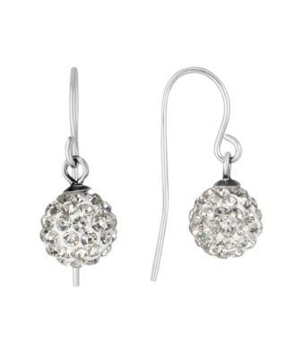 Серьги Macy's 8mm Crystal Ball Drop