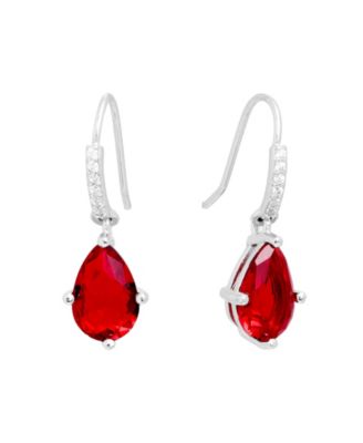 Серьги Macy's Crystal Teardrop с Cubic Zirconia Drop