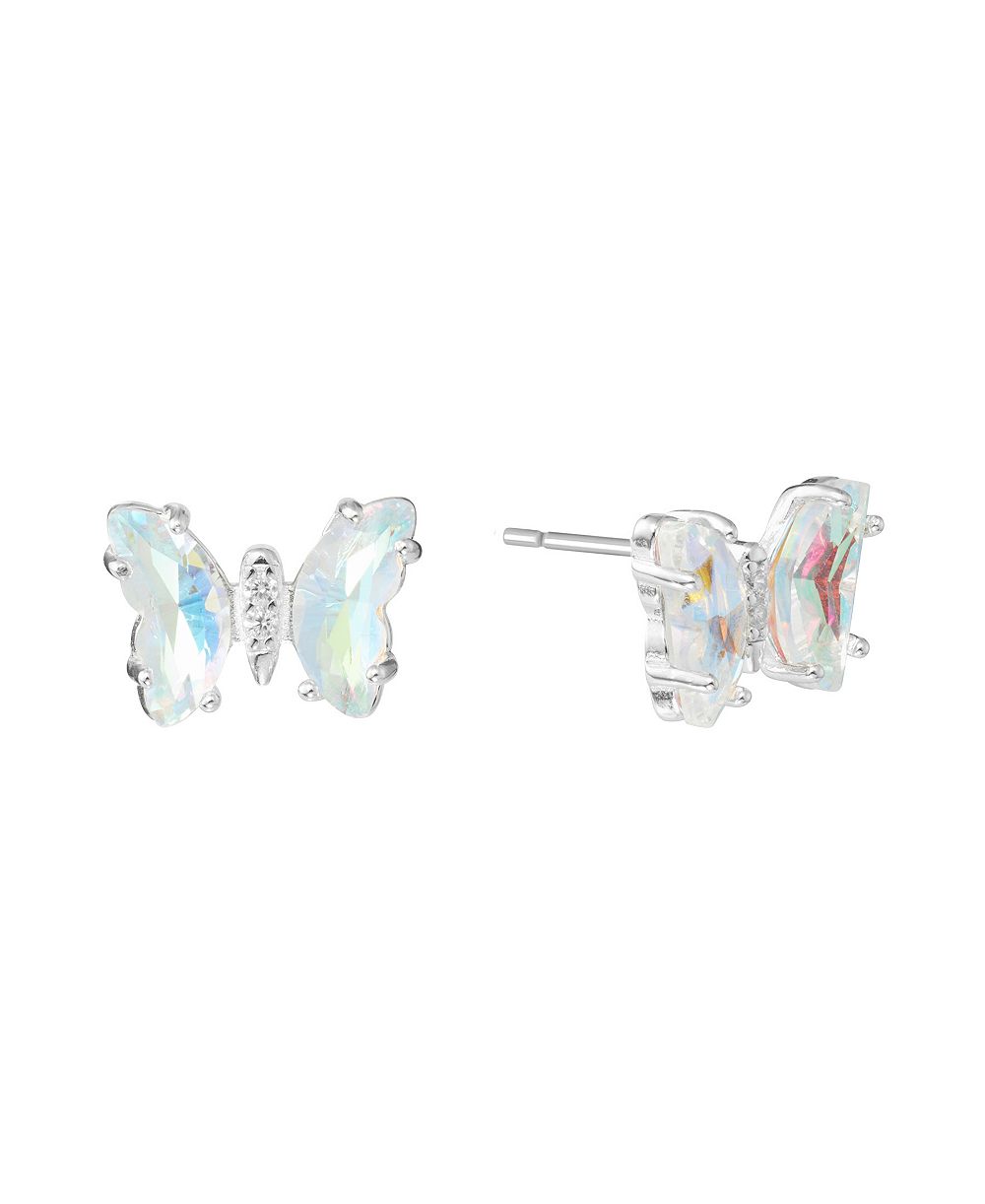 Серьги Macy's Crystal Butterfly с кубическим цирконием