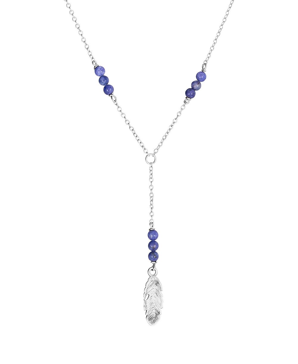 Macy's Sterling Silver 22" + 2" 12mm Color Beaded Necklace