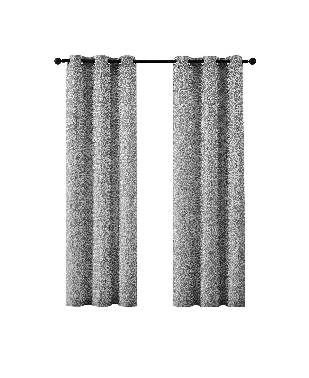 Пара штор 5th Avenue Lux Thalia Textured Grommet Window Curtain Panel
