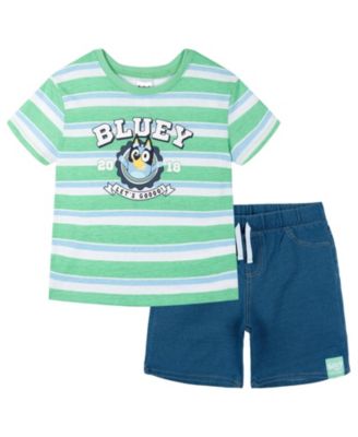 Bluey Baby Boys ( 0TO 3 to 24 M ) 2-Piece T-Shirt and Shorts Set