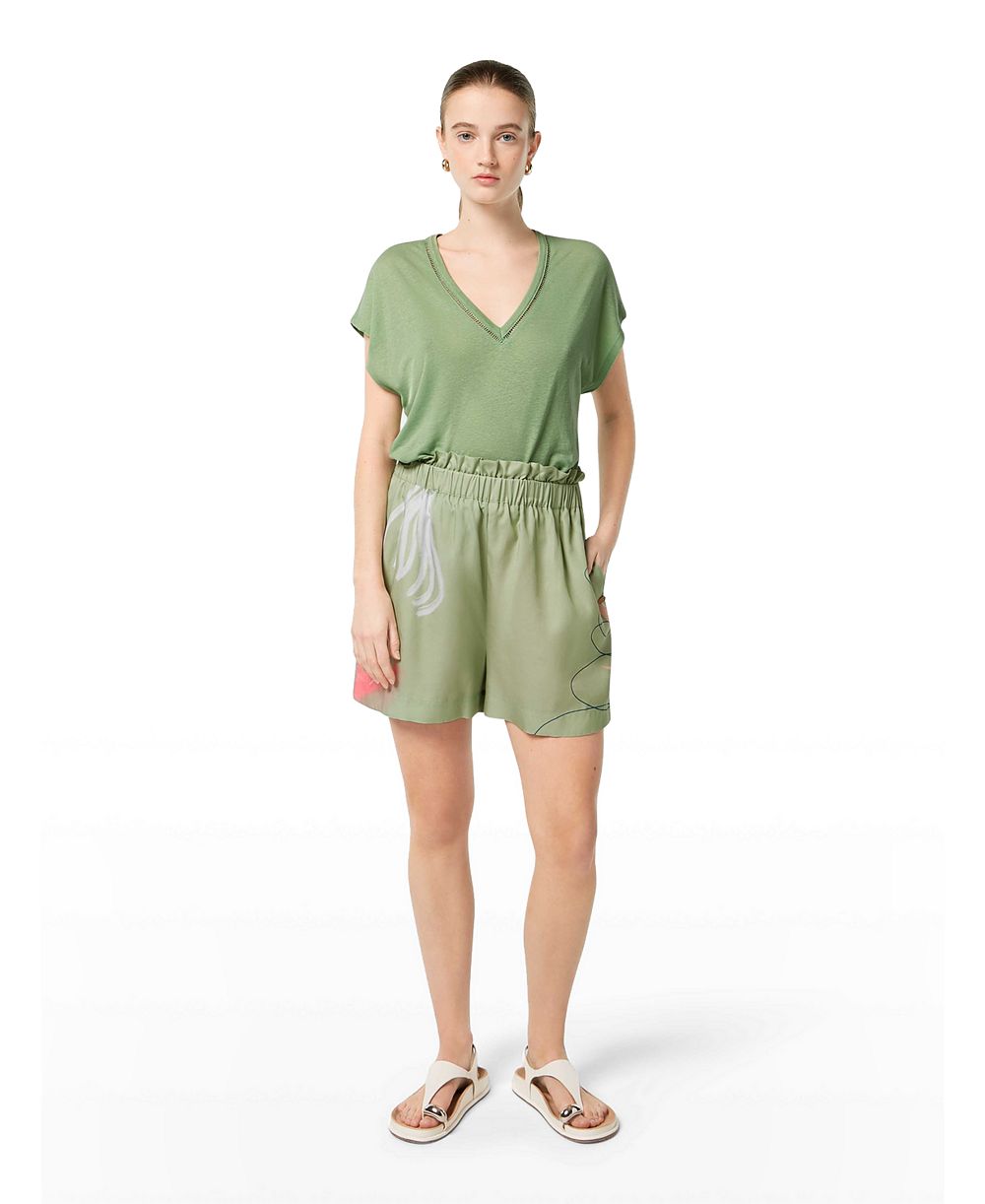 SCOTCH & SODA Women's High-Rise Placed Print Shorts, Lucebert Print