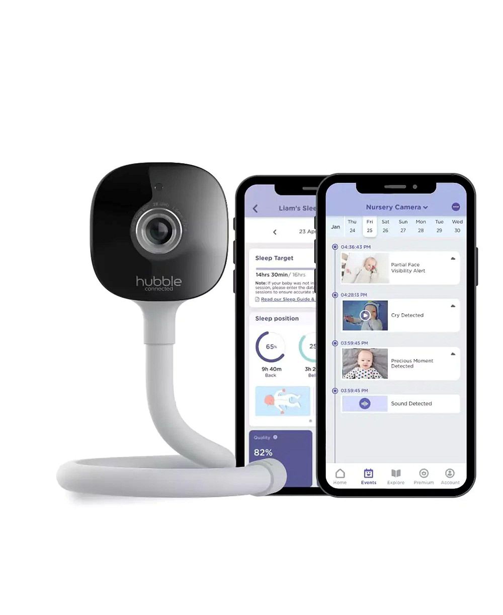 Hubble Connected GoBaby AI Cam 2K UHD Baby Smart Baby Monitor with AI Ehanced Features