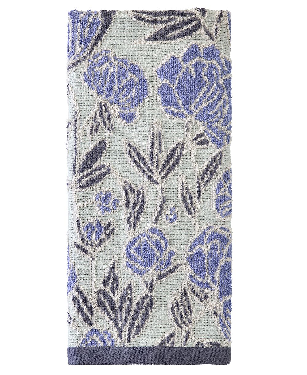 SKL Home махровое полотенце с цветочным жаккардовым узором, 20" x 30"