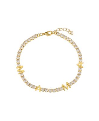 Unwritten теннисный браслет MAMA с фианитами Cubic Zirconia