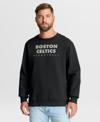 Fanatics Men's Black Boston Celtics Crossover Collection Defensive Rotation Drill Premium Pullover Sweatshirt