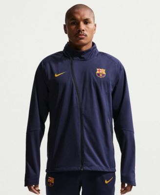 Мужская ветровка Nike Blue Barcelona Strike Shield Full-Zip Hooded Rain Jacket