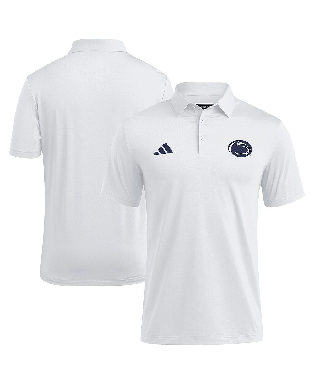 Мужская рубашка-поло Adidas White Penn State Nittany Lions Ultimate365 Solid