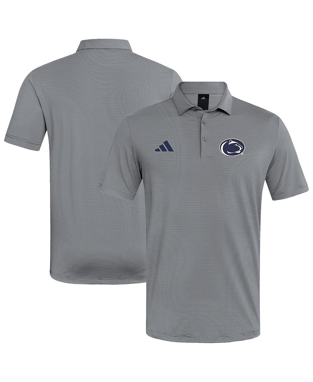 Мужская рубашка-поло Adidas White Penn State Nittany Lions Ultimate365 Stripe