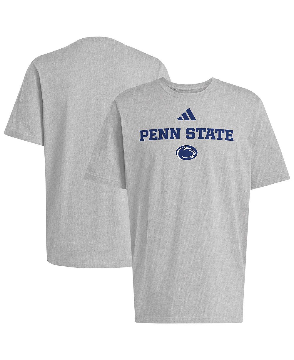 Adidas Men's Gray Penn State Nittany Lions Wordmark Cotton T-Shirt