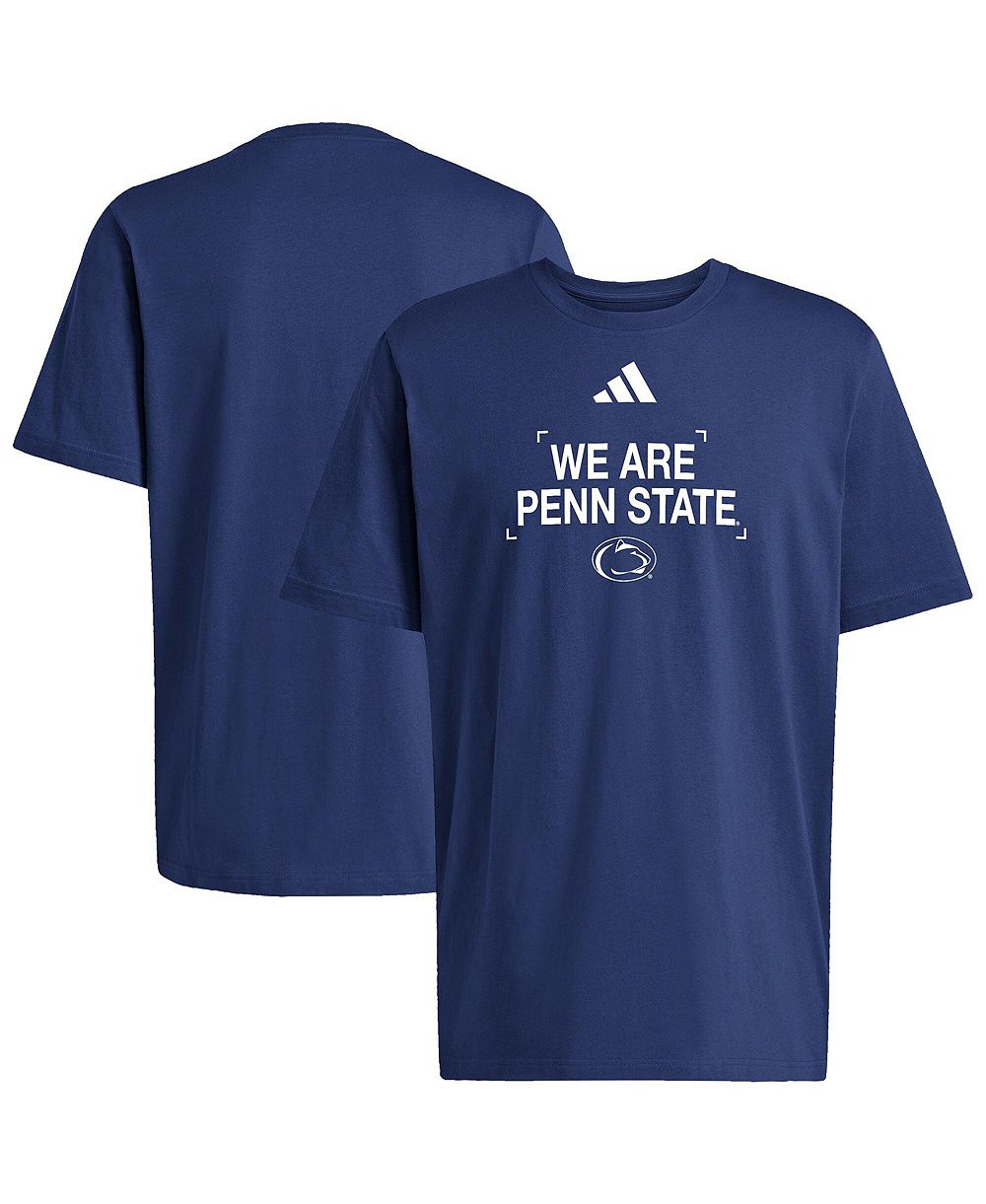 Мужская хлопковая футболка Adidas Penn State Nittany Lions Slogan Navy