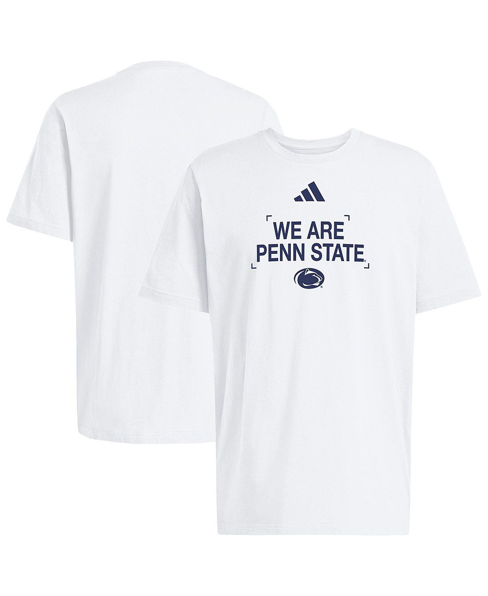 Adidas Men's White Penn State Nittany Lions Slogan Cotton T-Shirt