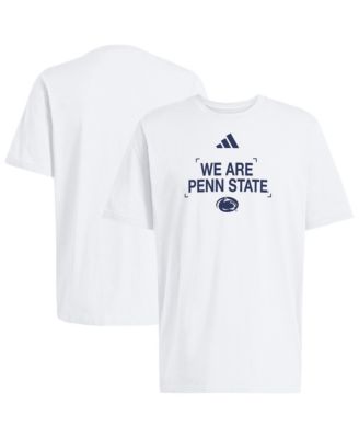 Мужская хлопковая футболка Adidas Penn State Nittany Lions Slogan белая