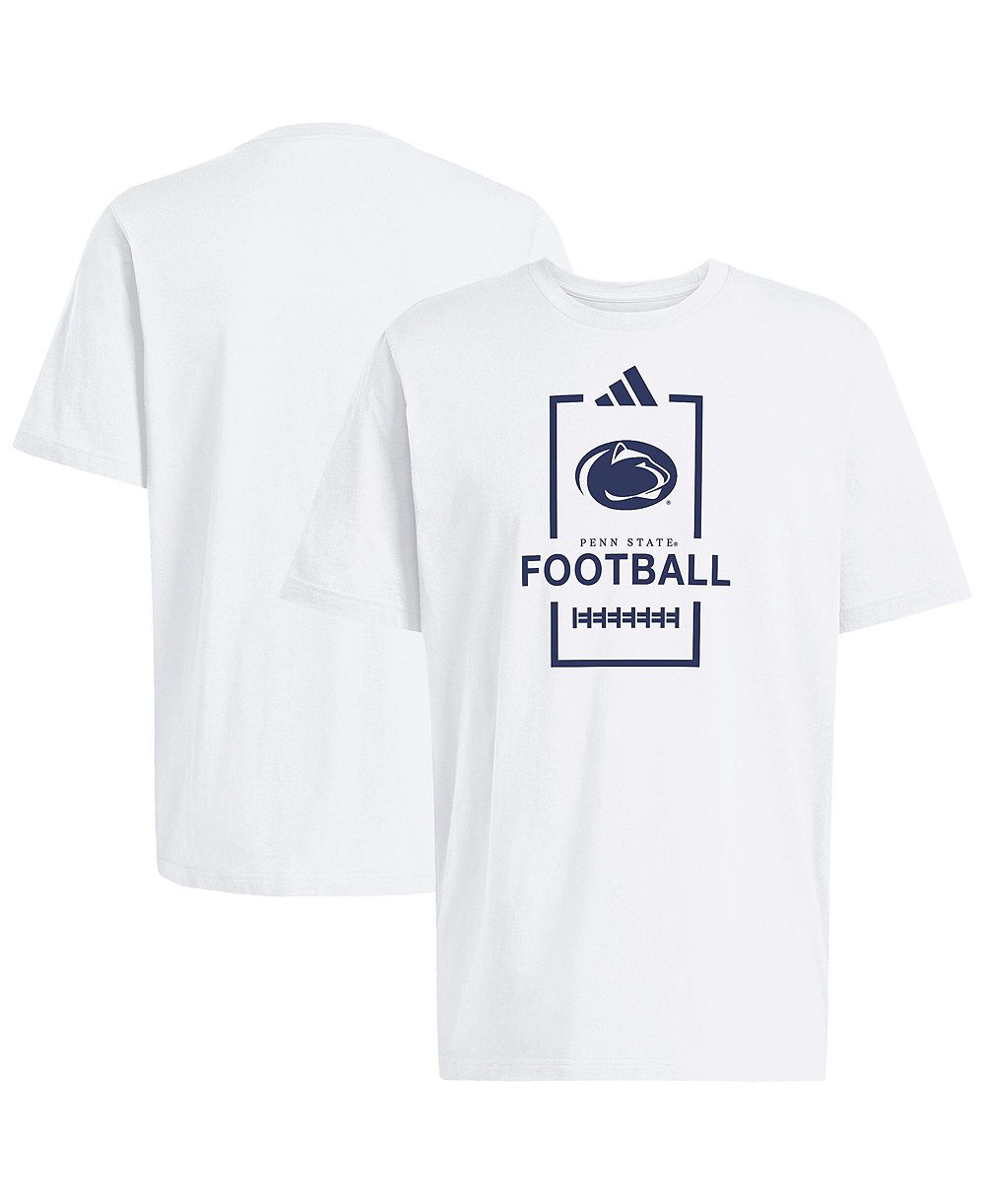 Adidas Men's White Penn State Nittany Lions Football Cotton T-Shirt
