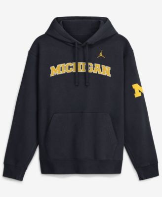 Мужской флисовый худи Jordan Anthracite Michigan Wolverines 2026 Sideline Club