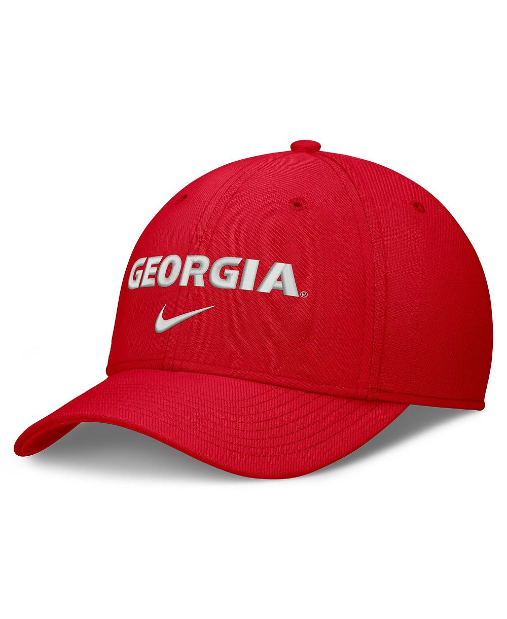 Мужская кепка Nike Georgia Bulldogs Rise On-Field SwooshFlex Dri-FIT Red