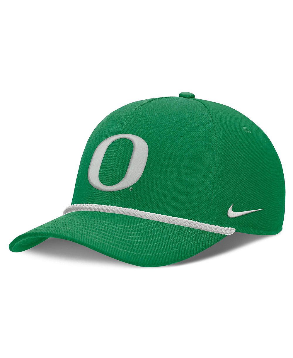 Мужская и женская регулируемая кепка Nike Oregon Ducks Rope Rise Green