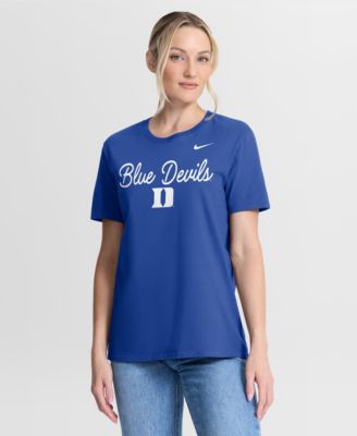 Женская футболка Nike Royal Duke Blue Devils Script Mantra Logo
