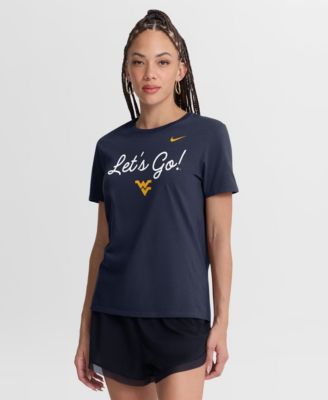 Женская футболка Nike Navy West Virginia Mountaineers Script Mantra Logo