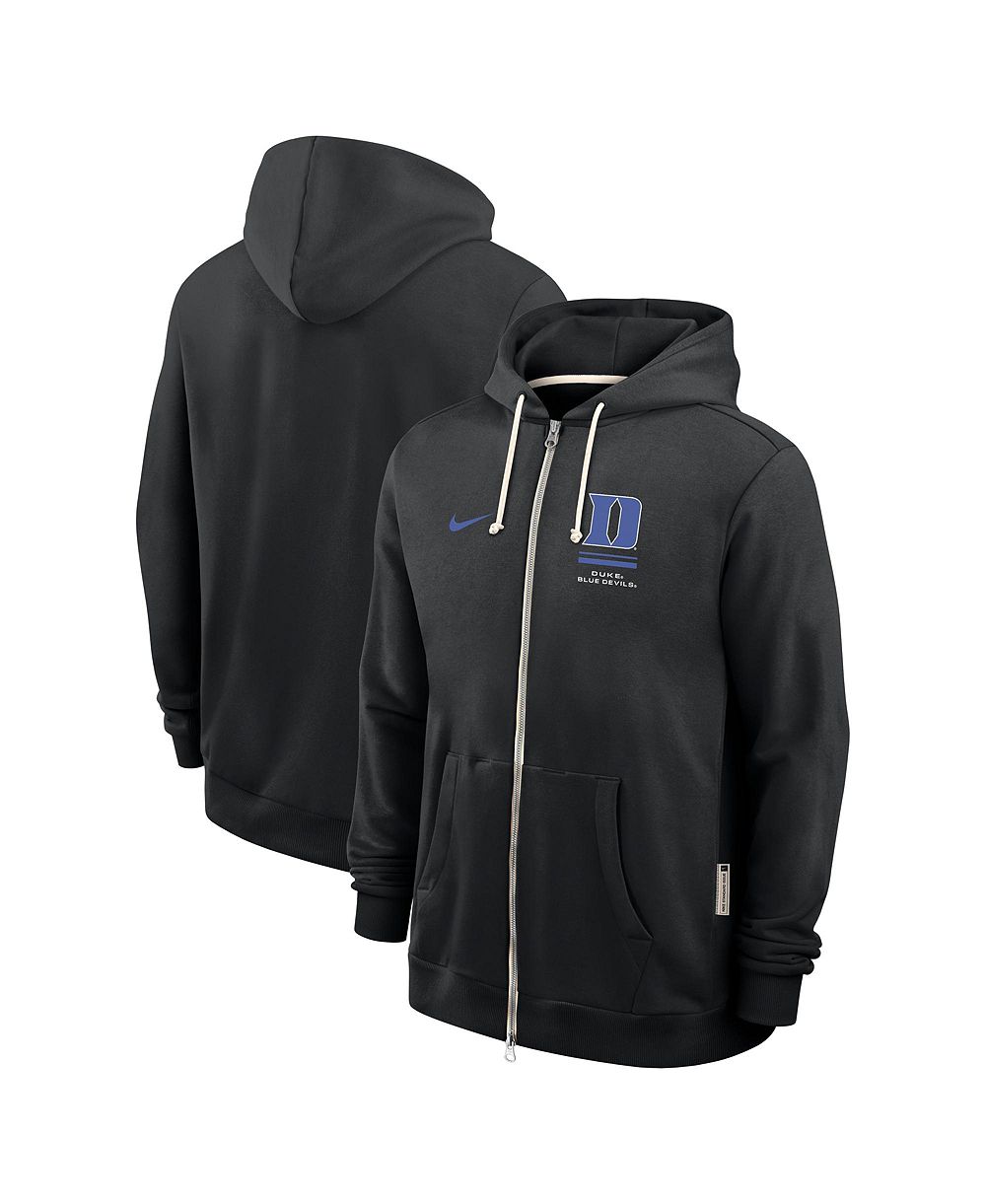 Мужское худи Nike Black Duke Blue Devils 2026 Sideline Standard Issue Dri-FIT Full-Zip