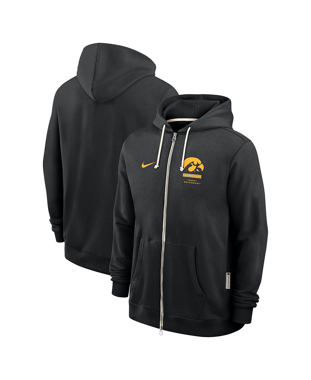 Nike Men's Black Iowa Hawkeyes 2026 Sideline Standard Issue Dri-FIT Full-Zip Hoodie