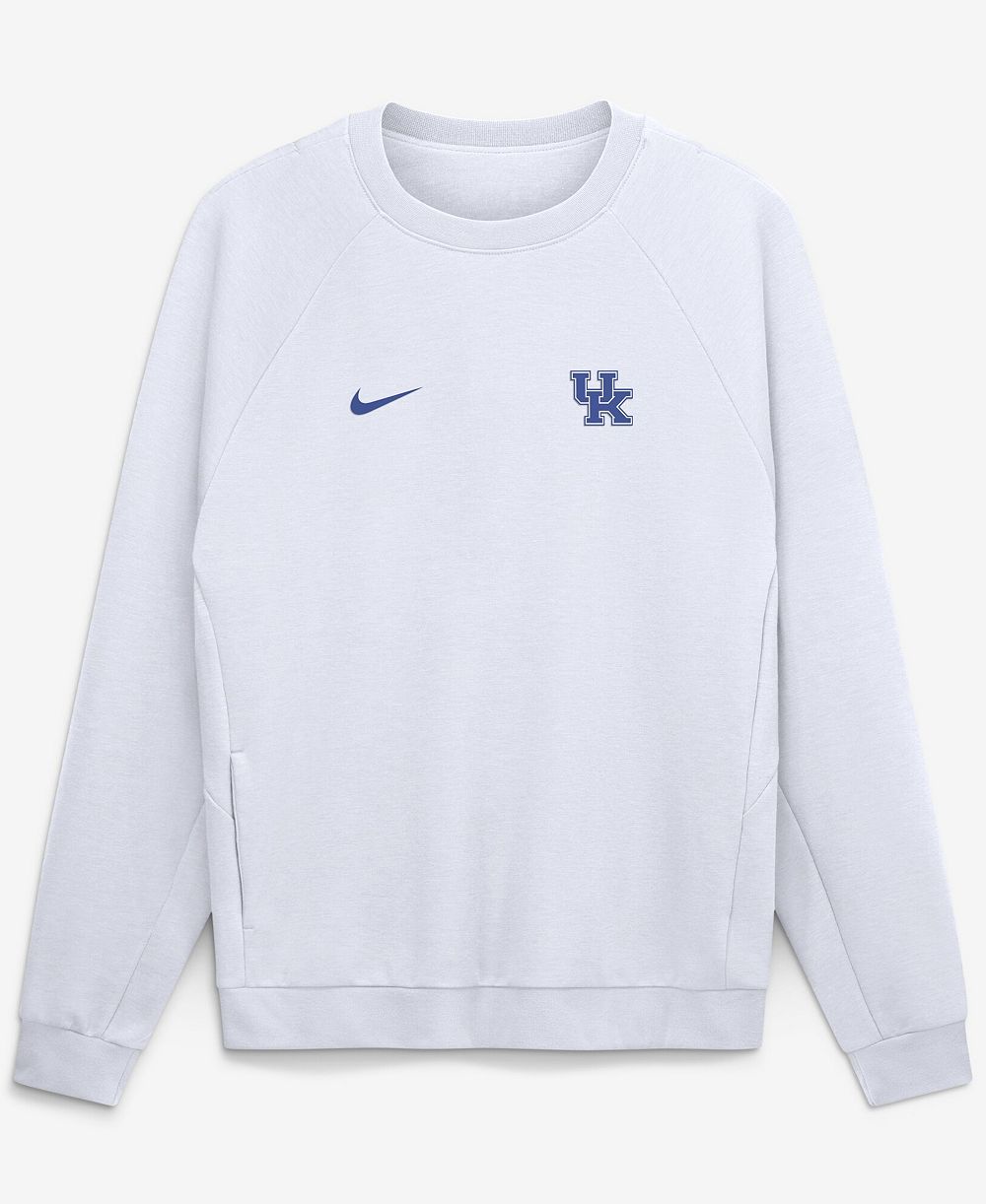 Nike Men's White Kentucky Wildcats Premium Performance Raglan Dri-FIT Sweatshirt