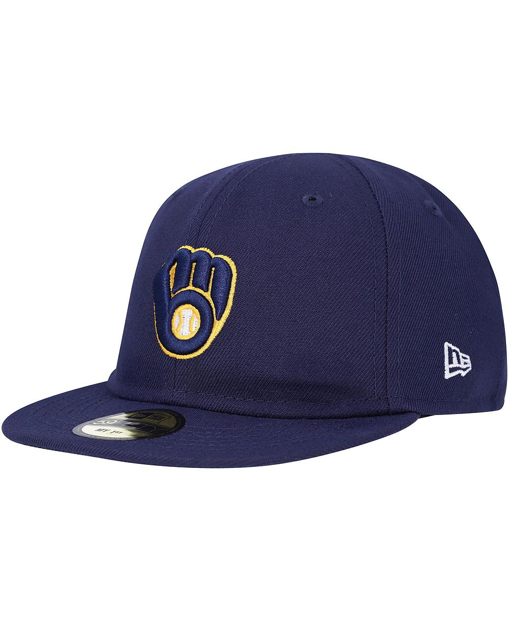 Кепка New Era Baby Boys and Girls Navy Milwaukee Brewers My First 59FIFTY Fitted