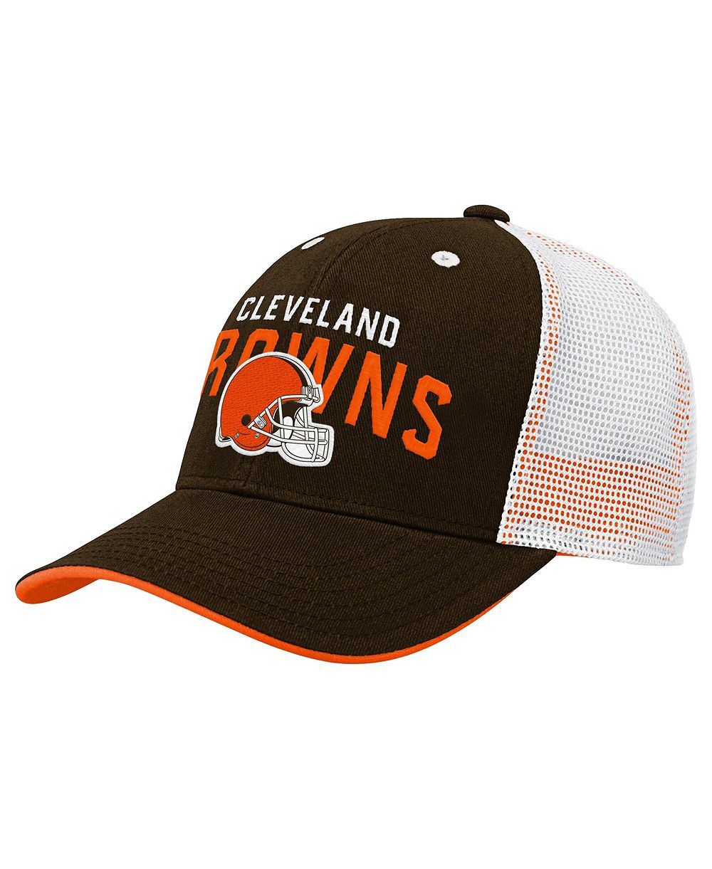 Кепка-тракер Outerstuff Cleveland Browns для мальчиков и девочек коричневая