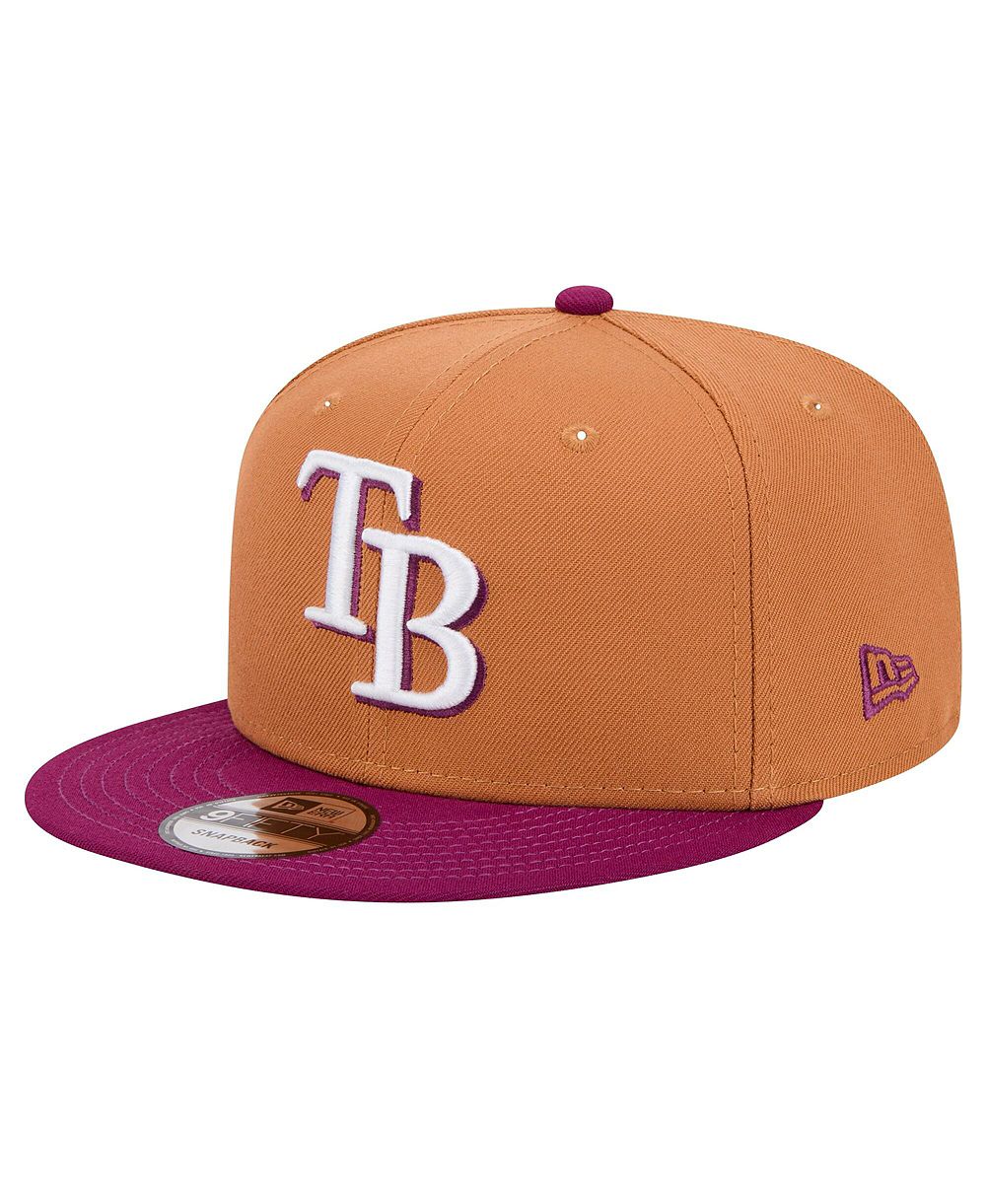 New Era Men's Brown/Purple Tampa Bay Rays Color Pack Two-Tone 9FIFTY Snapback Hat