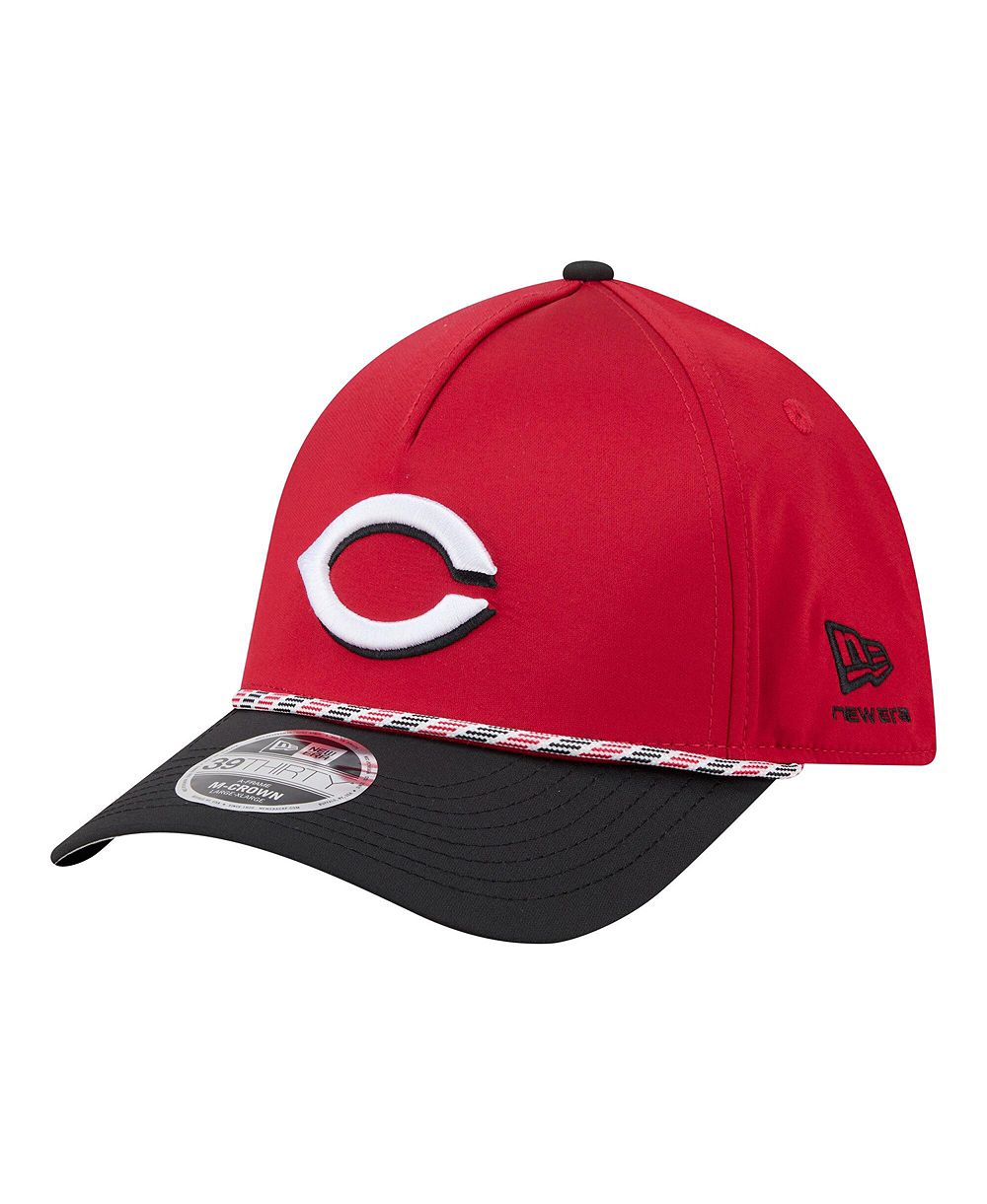 New Era Мужская кепка Cincinnati Reds Rope M-Crown A-Frame 39THIRTY Flex, красно-черная