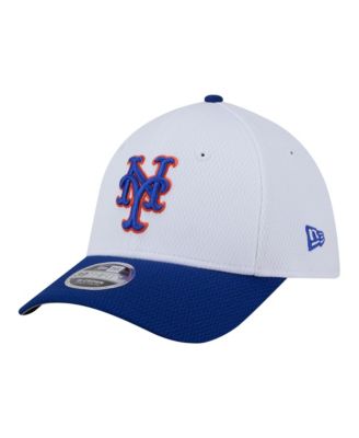 Кепка New Era Big Boys and Girls White Royal New York Mets Baseball 39THIRTY M-Crown Flex Hat